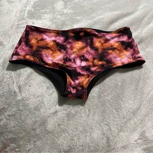 Victoria's Secret Pink Bikini Size Medium Active Tie-Dye High Waist Mini NEW